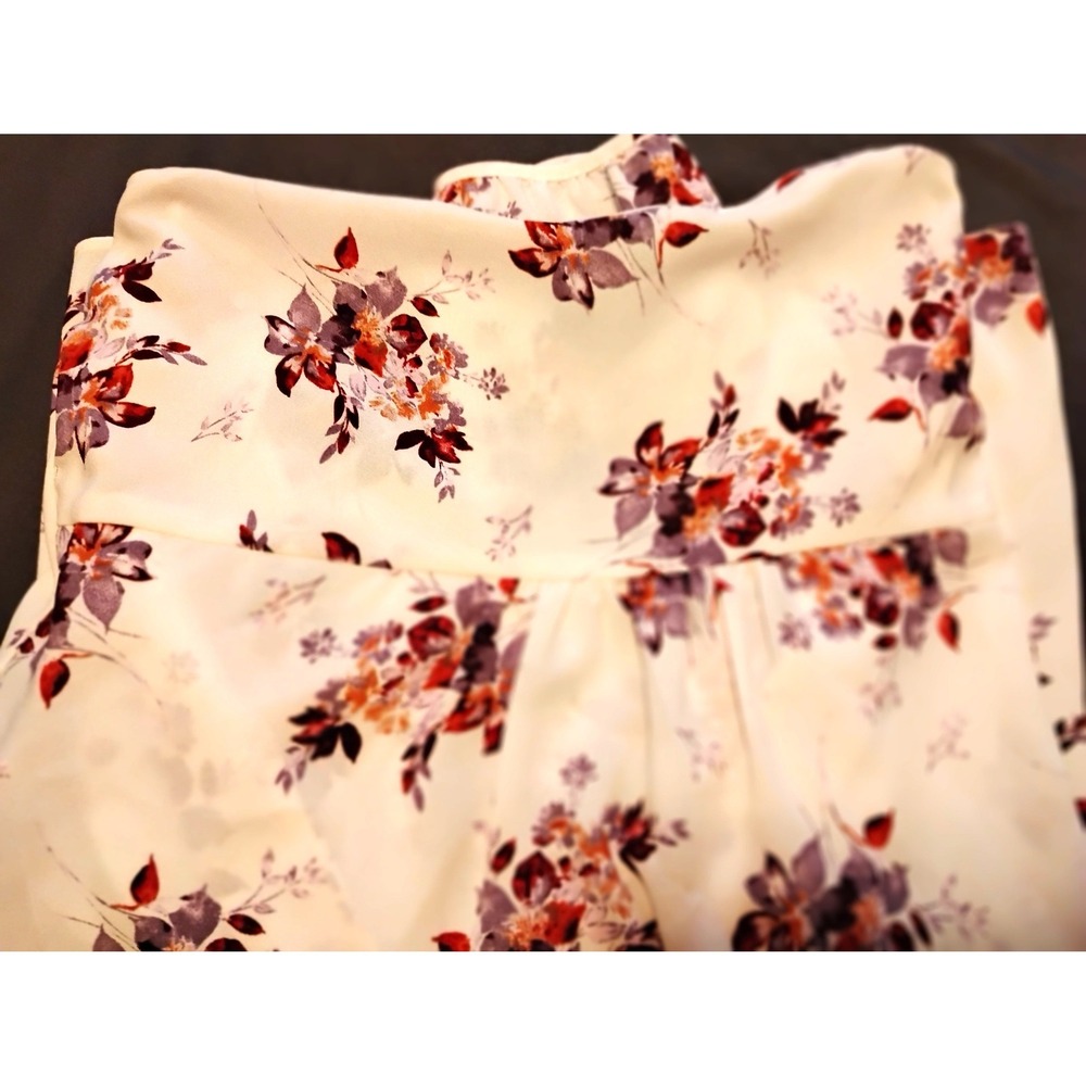 🌸1.STATE Floral Wrap Peasant Boho whimsygoth top preppy Long Sleeve V-Neck - Picture 9 of 9